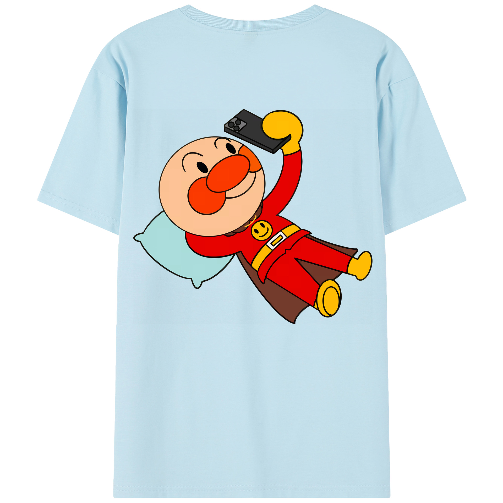（画像用） アンパンマン Anpanman 綿100％半袖Tシャツ（背面プリント）
